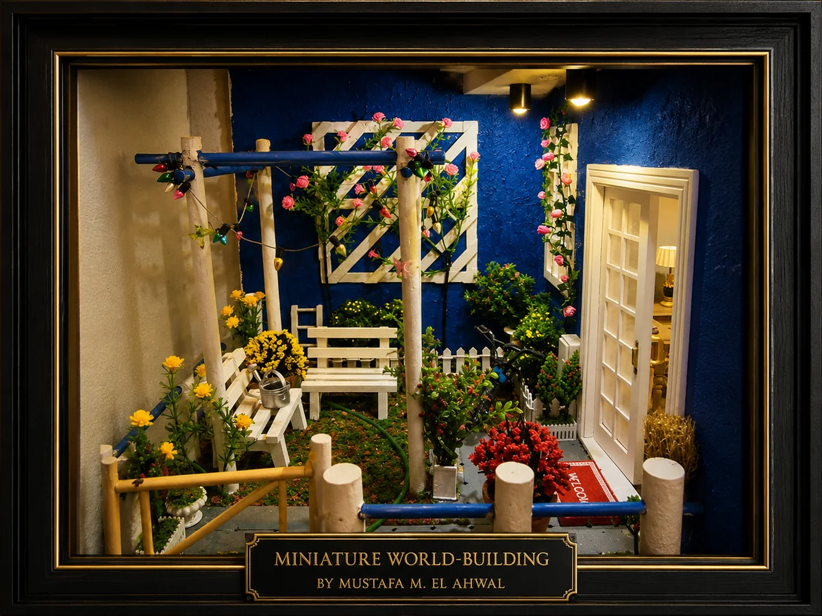 Click to enlarge Miniature house craftsmanship by Mustafa EL Ahwal 7