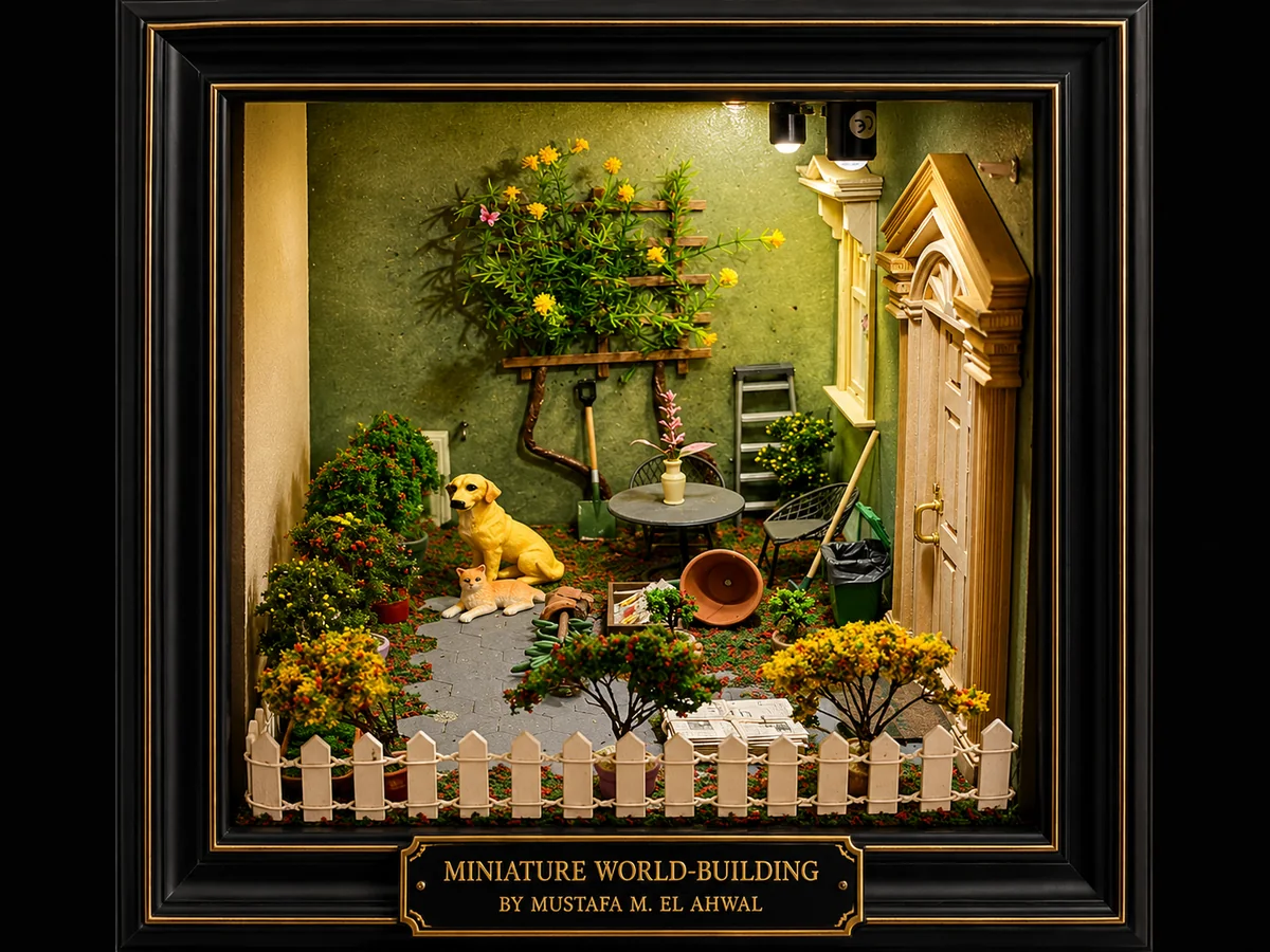 Click to enlarge Miniature house craftsmanship by Mustafa EL Ahwal 8