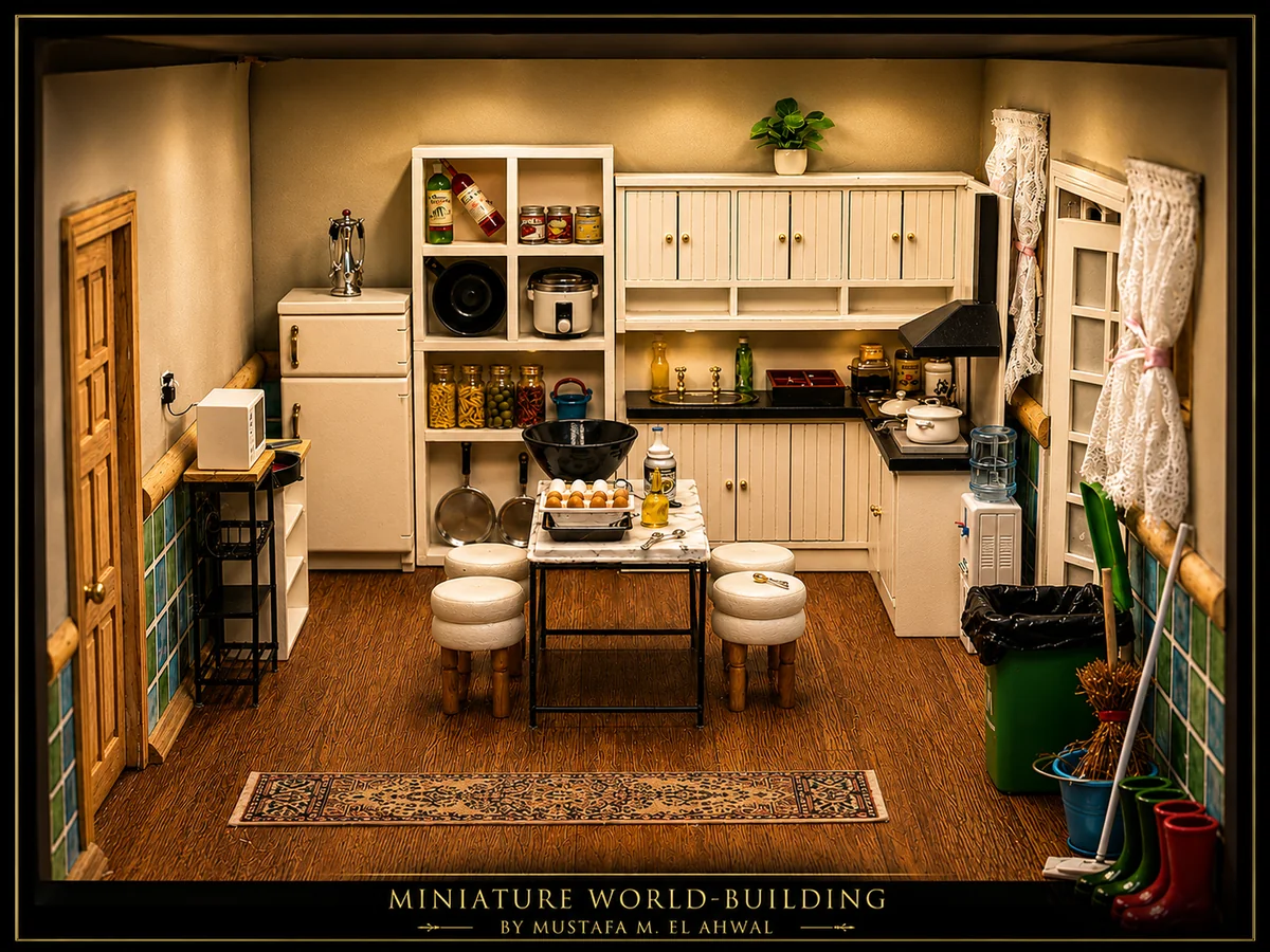 Click to enlarge Miniature house craftsmanship by Mustafa EL Ahwal 10