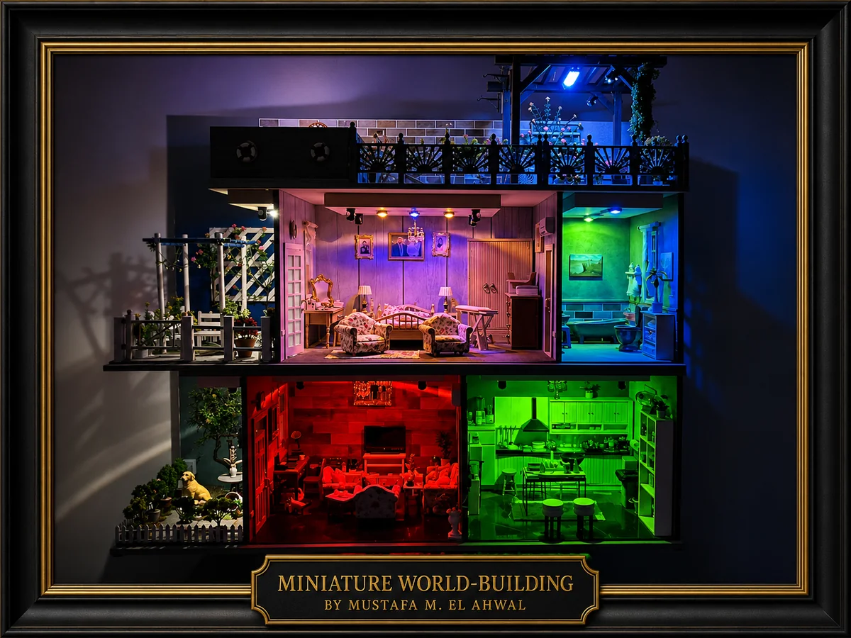 Click to enlarge Miniature house craftsmanship by Mustafa EL Ahwal 12